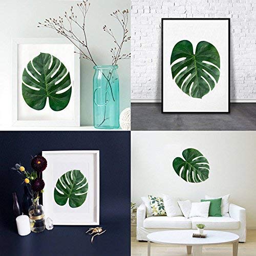 vLoveLife – 48 folhas de palmeira tropicais artificiais, 35 x 29 cm, folhas grandes para decoração d