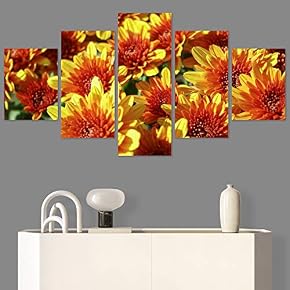 SIGNWIN 5 Panel Canvas Wall Art Modern Art...