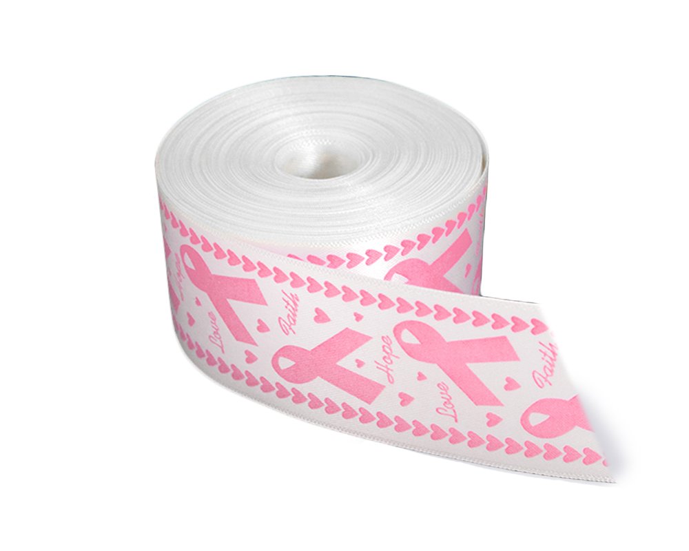 Amazon.com: Satin Pink Awareness Ribbon by The Yard - 10 Yards