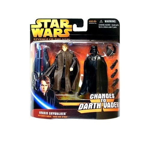 Star Wars Episode III 3 Revenge of the Sith ANAKIN SKYWALKER changes to DARTH VADER Deluxe Action Figure & Accessory Set by Star Wars