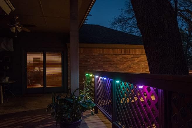 Miniatura 10 de Enbrighten Luces LED de jardín de alta calidad, 12 luces pequeñas de paisaje, cable de 22 pies más cable de 22 pies, cambio de color, control