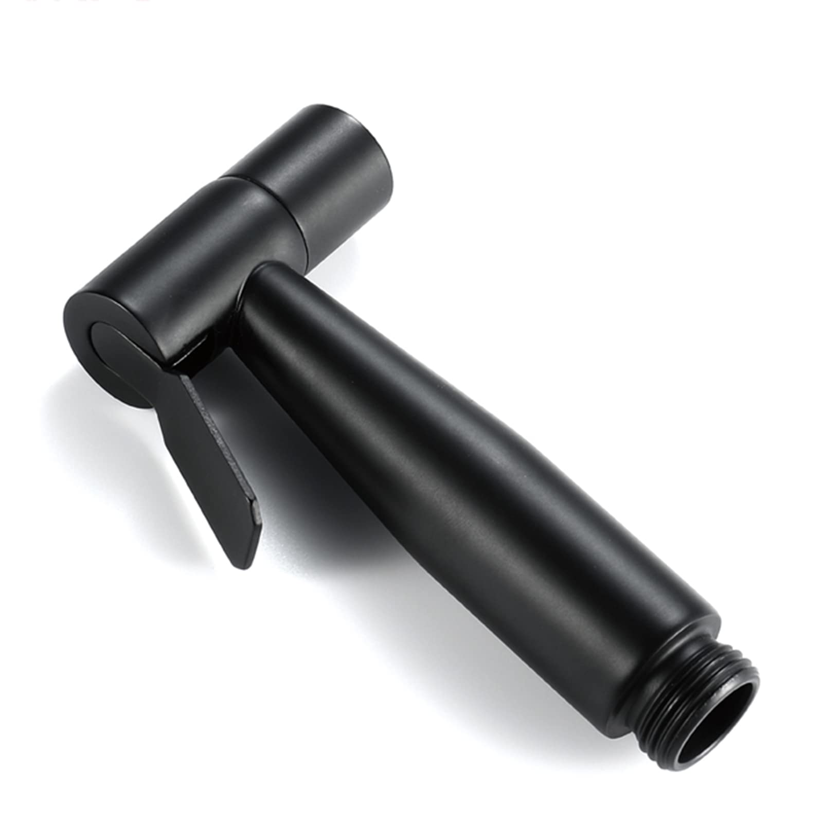 Bidé de mano negro en acero inoxidable para la limpieza higiénica del inodoro