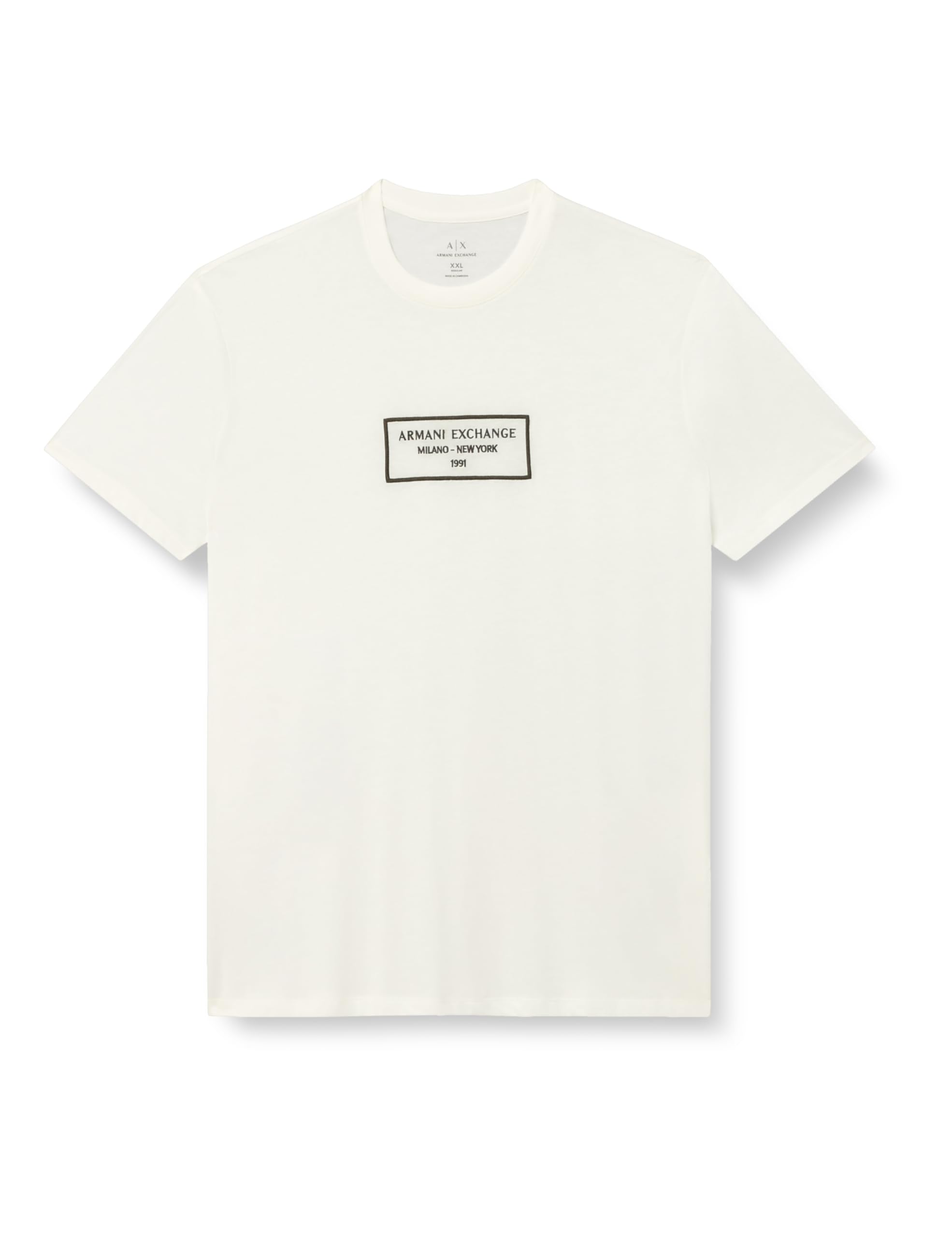 T-Shirt Armani Exchange Rectangular Box Logo Homme coton anti-déformation - 5