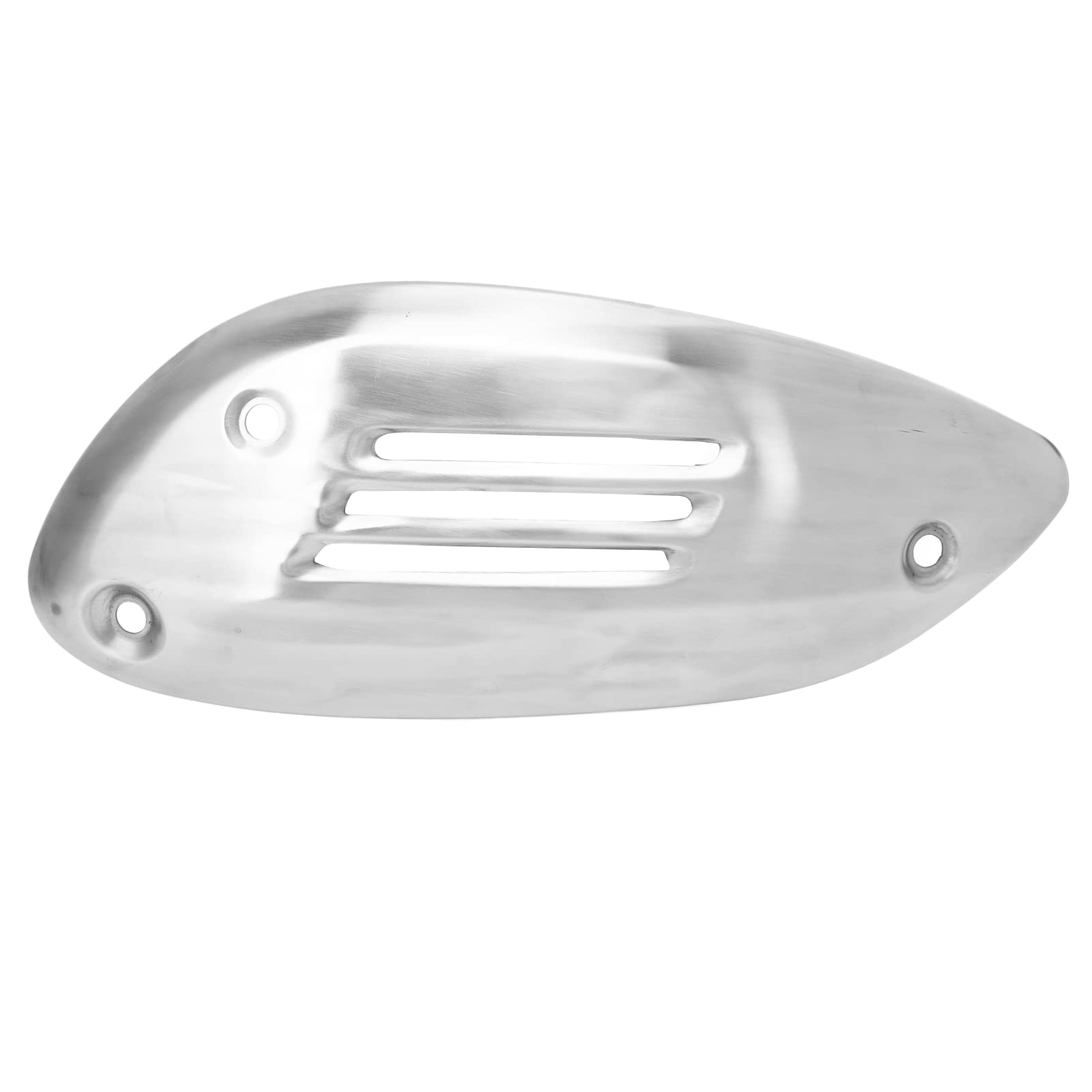 generic Cubierta de Tubo de Escape de Motocicleta, Silenciador de Acero Inoxidable, Funda Protectora de Repuesto para 125 250 300 GTV 2013-2021 (Plata)