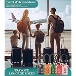 TSA Approved Luggage Locks, Travel Locks Which Also Work Great as Gym Locks, Toolbox Lock, Backpack and More, Black 4 Pack - Image 3