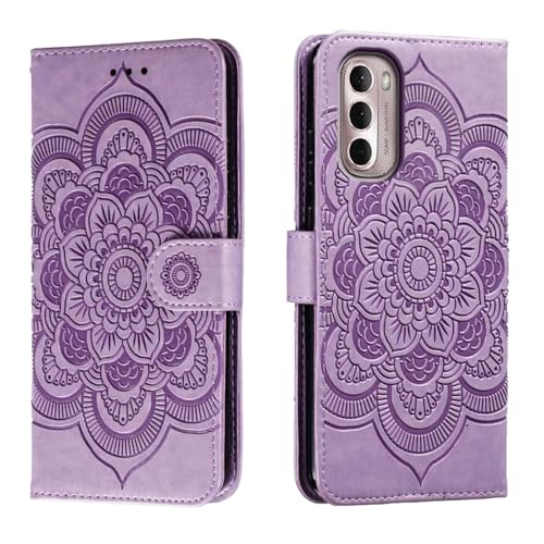 shingtomua for Motorola Moto G Stylus 5G 2022 [Not Fit 4G Version] Case Wallet with Card Holder Kickstand Magnetic Soft Leather Flip Fold Case for Moto G Stylus 5G 2022 Cover (Purple)