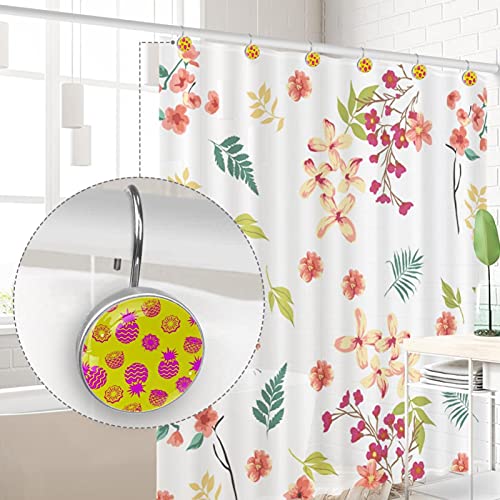 Crochets pour rideau de douche acier inoxydable et ananas durable - 5