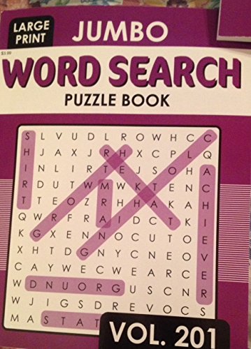 Large Print Word Search Puzzle Book Volume #201: unknown author: Amazon ...