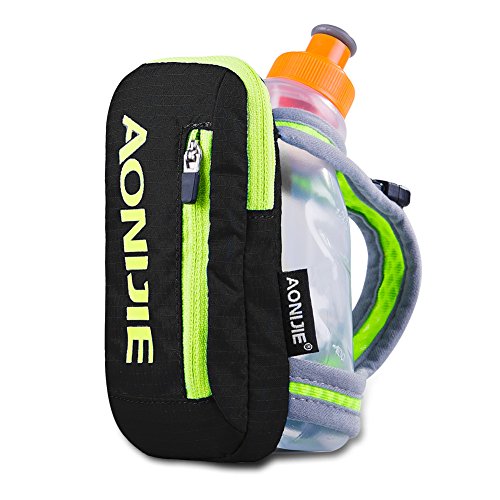 AONIJIE Lovtour Quick Shot Handheld Hydration Pack with 250ml Water Bottle (Black)