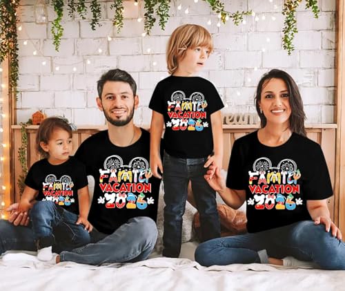 BANGELY Family Vacation Shirts 2026: Magical Family Matching Outfits Family Trip T-Shirts Casual Summer Travel Tops - Image 5