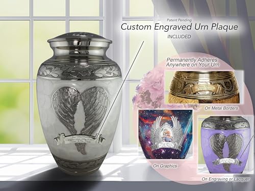 Image of Angel Wing Cremation Urns for Human Ashes Adult Female Angel Urns for Ashes