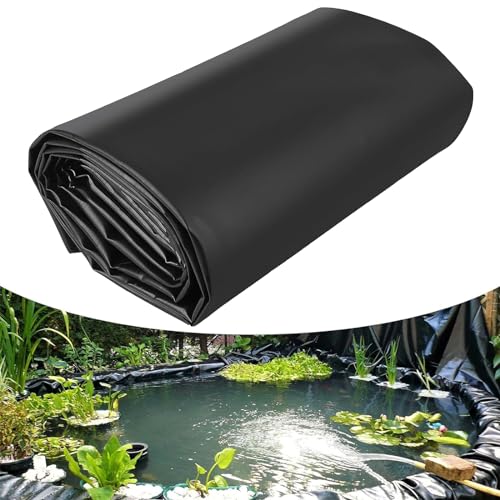 uofgcru Bâche pour Bassin Jardin,2X8m 6X12m 10X16m 14X14m Liner De Bassin en HDPE Robuste,Revêtement De Bassin Extérieur Membrane Jardins Aquatiques