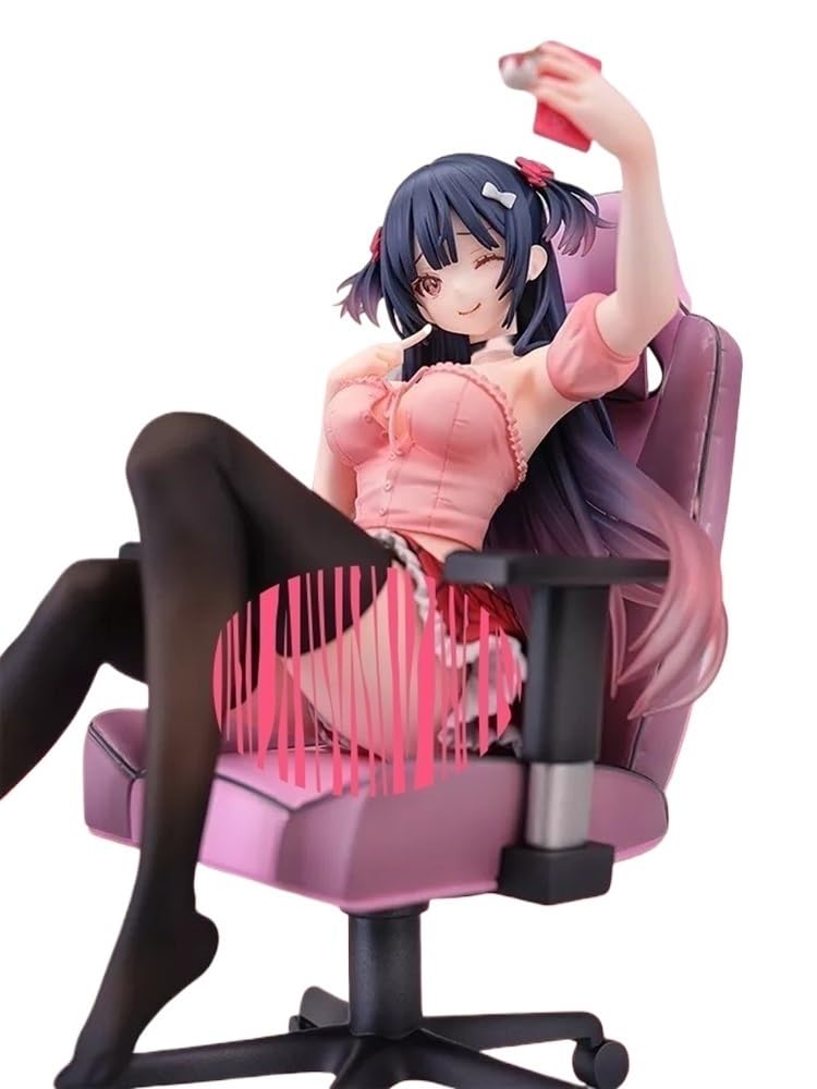 Figurka anime TYdfhSHRi figurka krzesło dziewczyna malowana postać tryb anime kolekcjonerzy przedmiot 22 cm