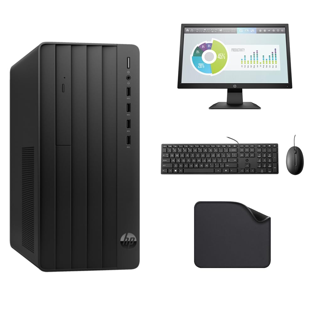 HP Pro Tower 290 G9 Desktop PC - Intel UHD Graphics, 12th Gen Intel core i3-12100, 16GB RAM - 512GB Nvme SSD, Windows 11 Pro (Includes HP 22