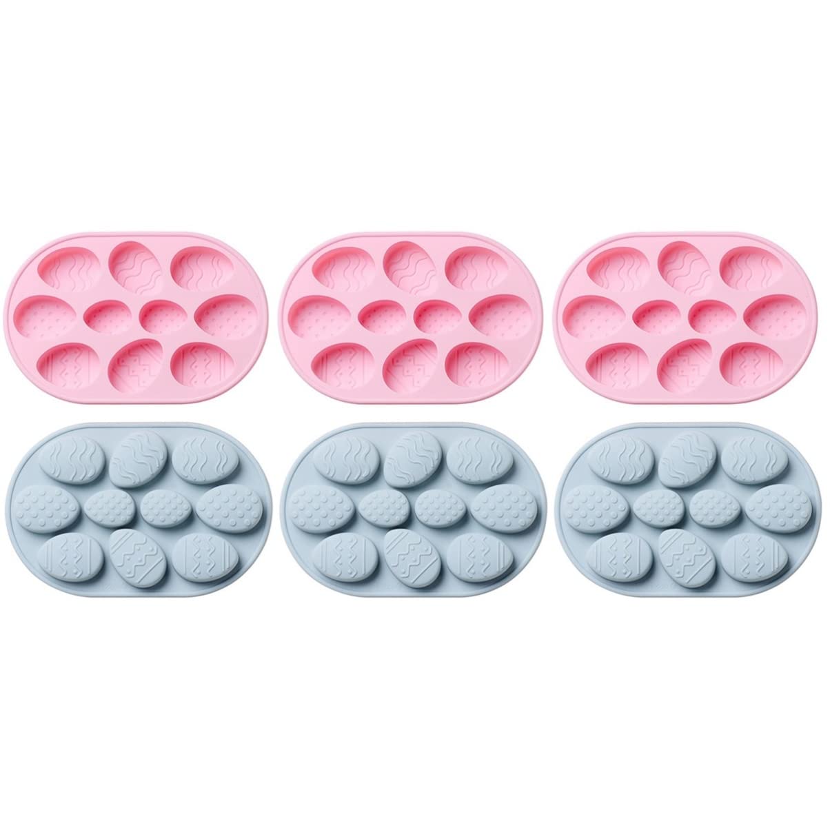 Amosfun Lot De 3 Moules À Gâteaux En Silicone Pour La Cuisson Lot De 10 En Forme De Pâques Biscuits Numériques Non Nettoyants Outil Décoratif Pour Gâteaux De Pâques 2 Pièces X 3