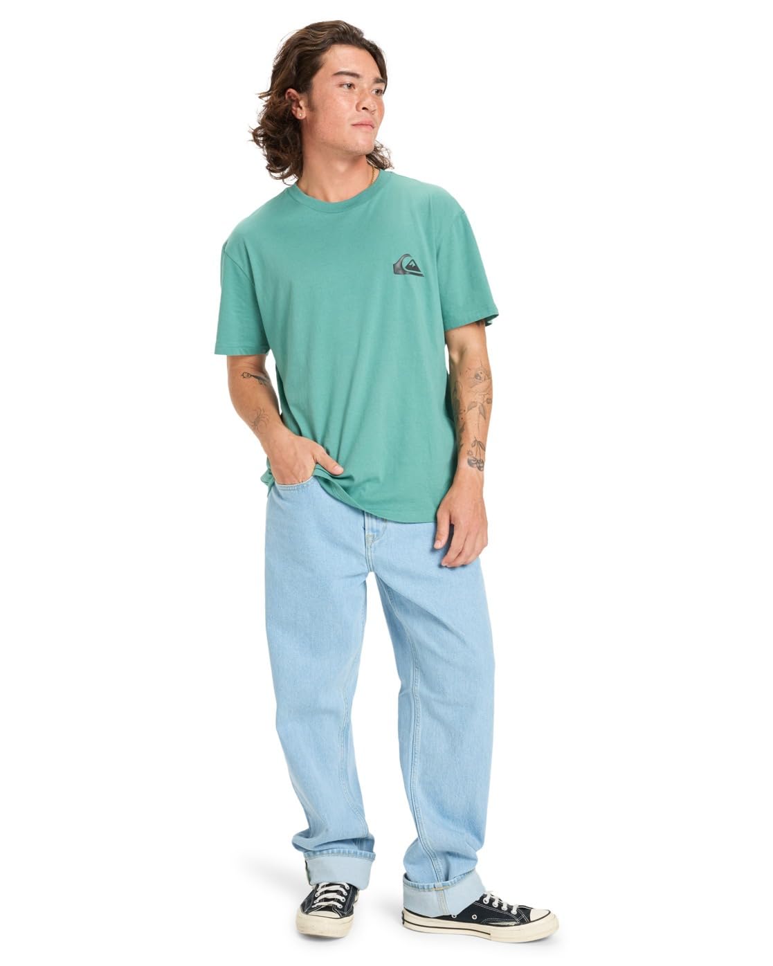 Quiksilver Ev Mini Logo SS Camiseta Hombre (Pack de 1)