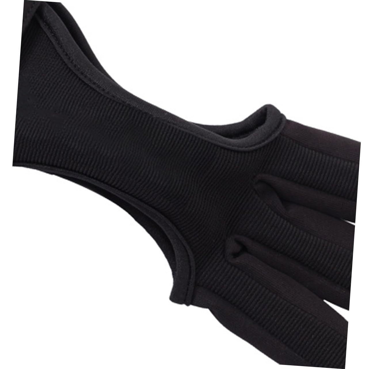 HANABASS 1Pc Black Three Finger Glove Sports Protective Cover for and Arrow Accessories Comfortable and Wear Resistant Finger Guards for Practice