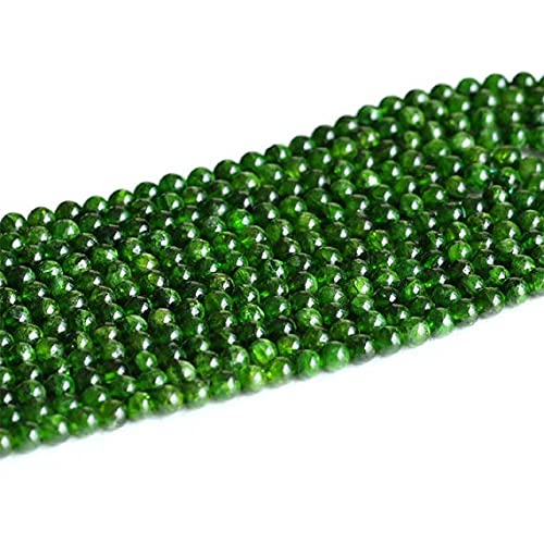 Perles en chrome diopside vert véritable de haute qualité alalite 4mm