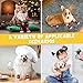 AUAUY Indoor Anti-Rutsch Socken für Hunde und Katzen, Pet Socken, Hundesocken Anti Rutsch Pfotenschutz und Traktion Dank Silikon-Gel 2 Größen für Kleine-Mittlere Tiere(Schwarz M)