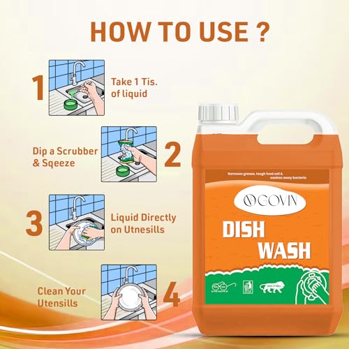 Image of GOVIN WASH Washing machine liquid detergent blue+ Dishwasher Cleaner Gel orange pack of -2.