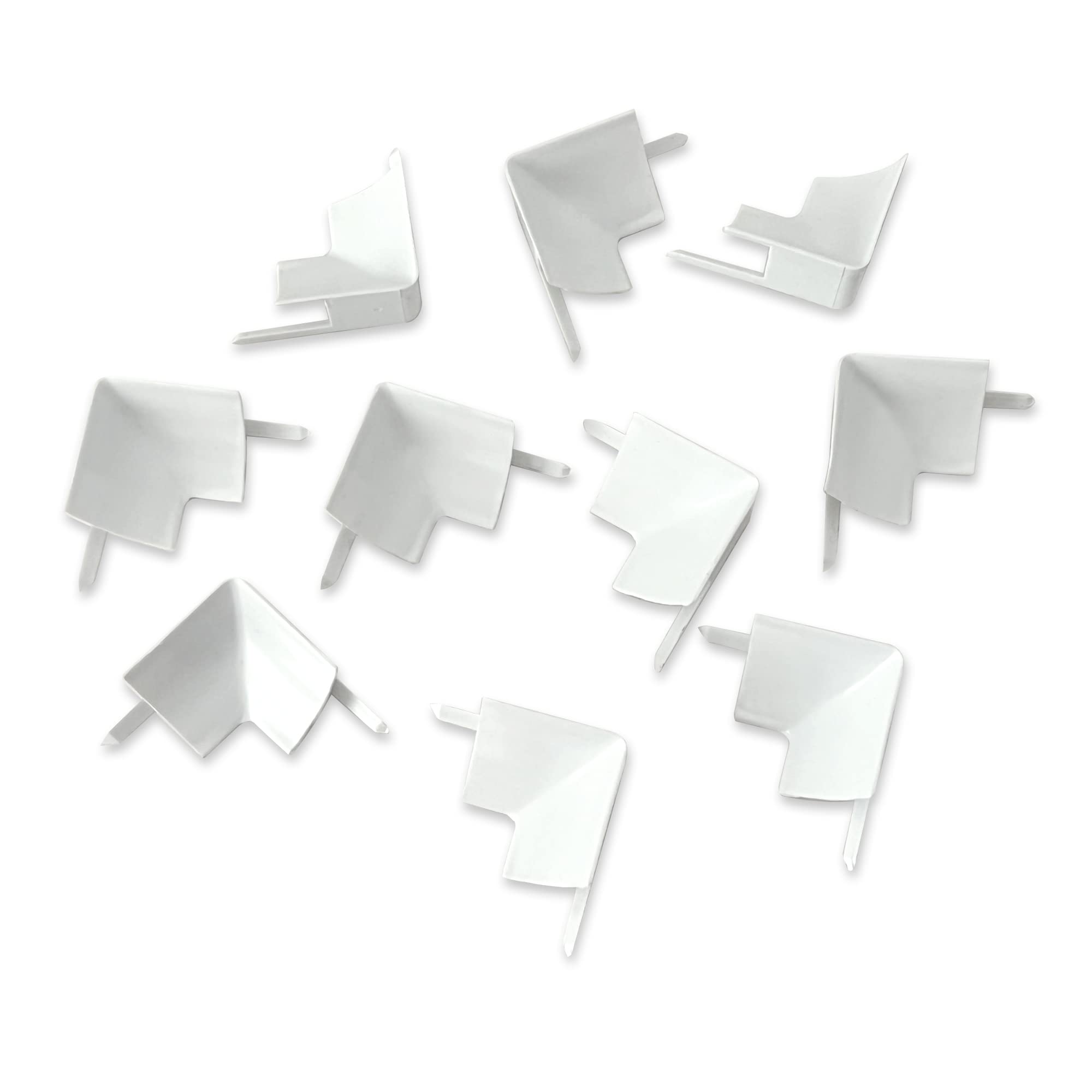 InstaTrim Inside Corners - 10 White 1/2" Wide Trim Inside Corner Pieces - Trim for Inside Corners - Paintable