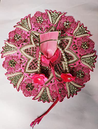 GOKULAM Beautiful Cheed Work Poshak with Moti Duppatta for Laddu ...