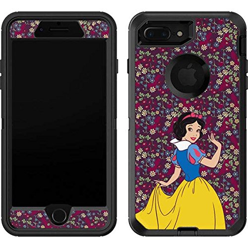 Skinit Decal Phone Skin Compatible with OtterBox Defender iPhone 7 Plus - Officially Licensed Disney Snow White Character with Floral Pattern Design