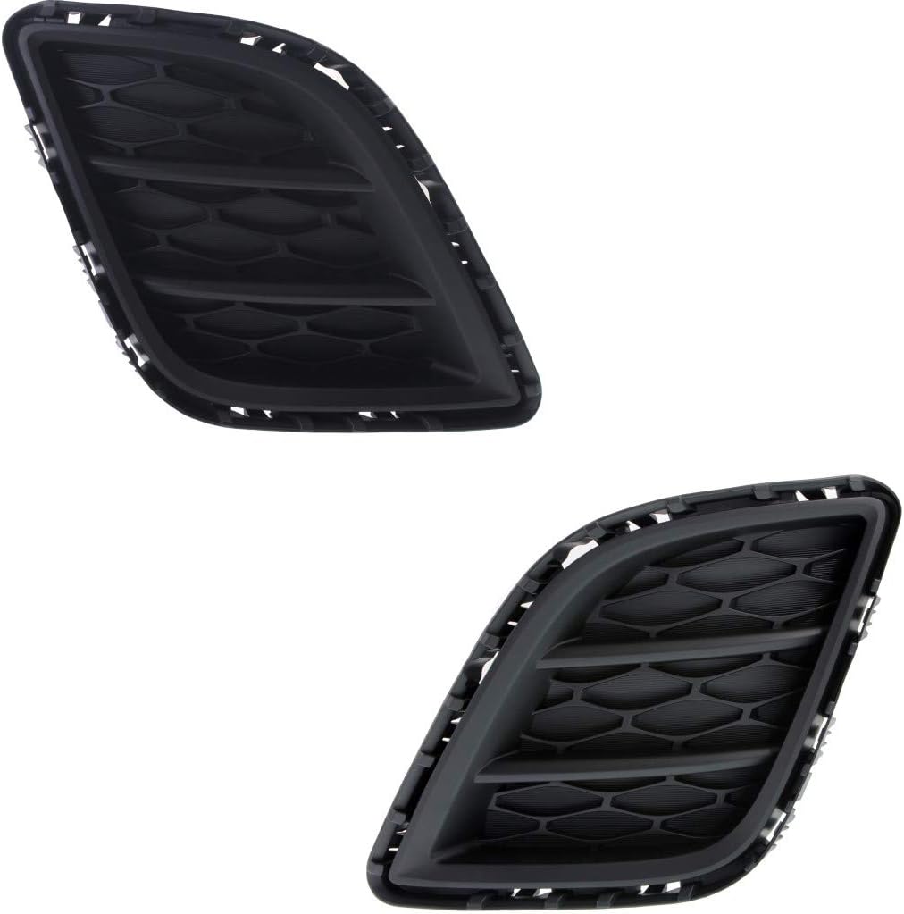 For Mazda CX-7 Fog Light Cover 2010 2011 2012 Driver and Passenger Side Pair/Set | Grille Bezel | Bumper Cover | Primed | MA1038117, MA1039117 | EH4450C21A, EH4450C11A