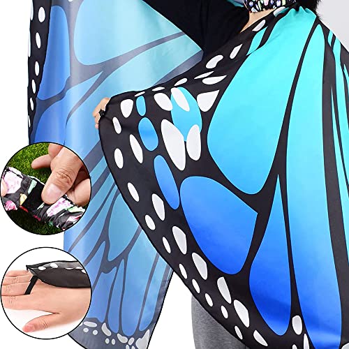 Vlinder-cape, vlinderkostuum, set, vlinderkostuum, kinderen, vlindercape, kostuum, meisjes, voor meisjes, party, Halloween, Kerstmis, kostuum, cosplay, carnaval - Image 6