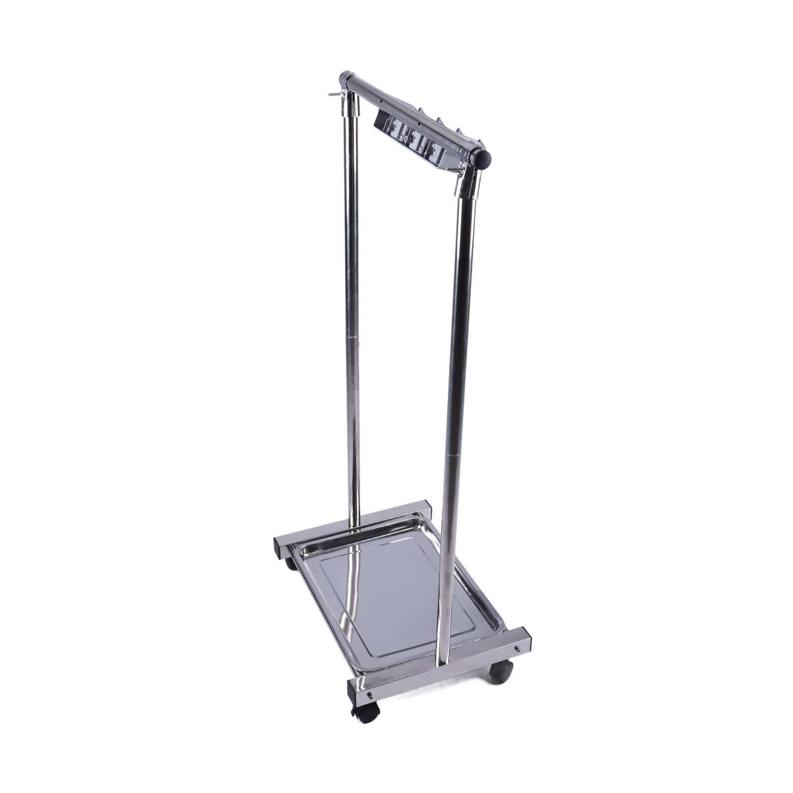 AUNMAS Porta Scopa e Scopa, Organizer per Attrezzi in Acciaio Inossidabile con 3 Ripiani, Portaoggetti Mobile 43,3 X 16,1 X 21,7 Pollici per Garage Domestico, Lavanderia, Balcone (slot)