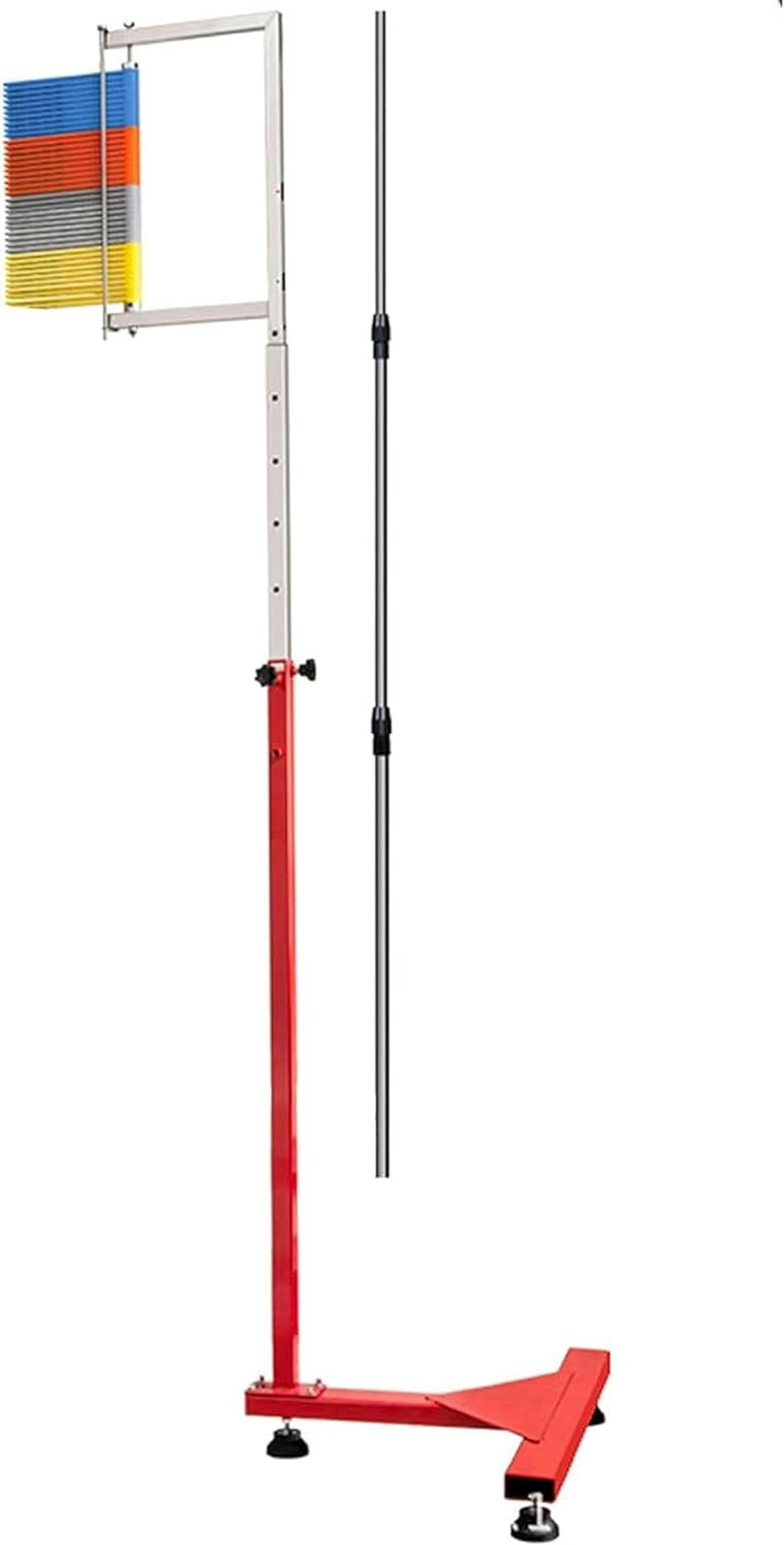 Vertikaler Sprungtester für Erwachsene, 1,7–3,6 m, Verstellbarer vertikaler Sprungtrainer für Basketball, vertikale Sprungtester-Messstange für Jugendliche, Sprungkraft-Messskala