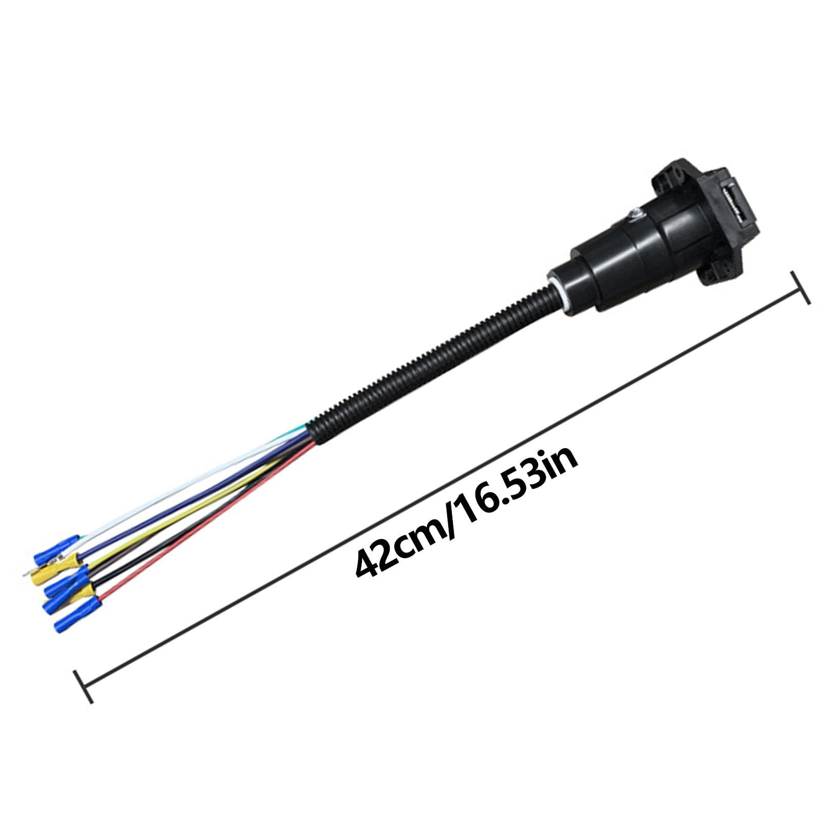7-pinowe gniazdo wtykowe przyczepy | 7-dro?ny elektryczny adapter ?wiat?a | przyczepy – elektryczny adapter do przyczepy, 7-bolcowa wi?zka przewodów Pigtail, gniazdo z??cza ?wiat?a przyczepy