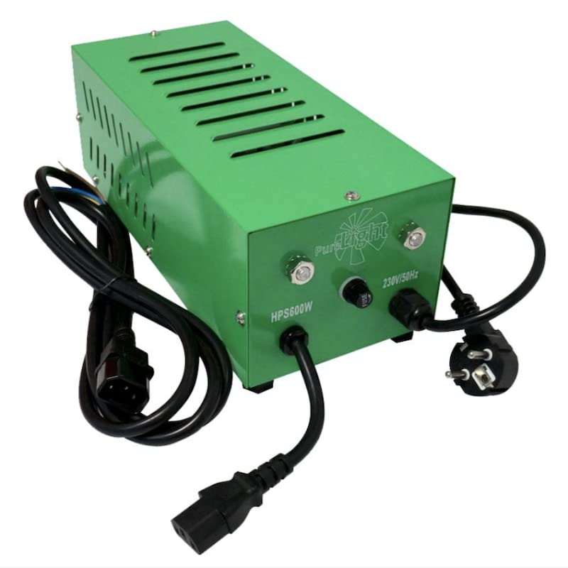 BALASTRO PURE LIGHT PLUG PLAY V2 CERRADO 600W ELECTROMAGNÉTICO CON CABLE
