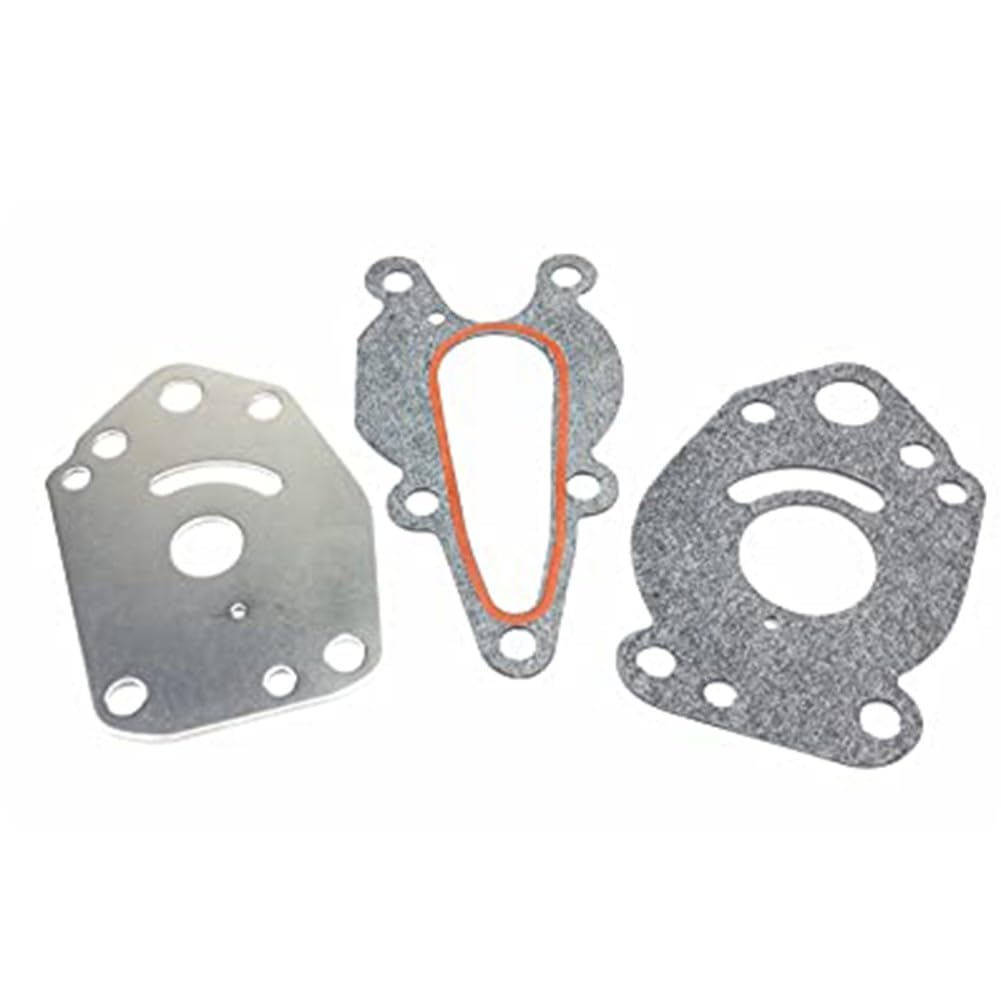 Kit di riparazione per pompa dell'acqua Mercury per fuoribordo Mariner 42089A5 per modelli da 6HP a 15HP con girante in neoprene e piastra in acciaio inossidabile resistente