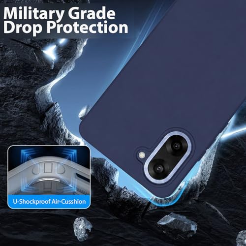 Image of LIRAMARK Liquid Silicone Soft Back Cover Case for OnePlus Nord CE 5 5G| Soft Micro-Fibre Lining Inside | Camera Protection Bump (Midnight Blue)