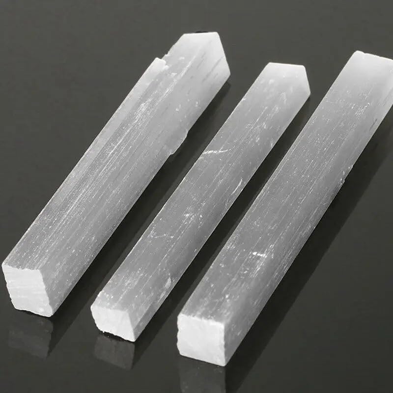Varita de selenita blanca 1000g, barra de yeso de 70-90mm, el regalo ideal para bienestar 3