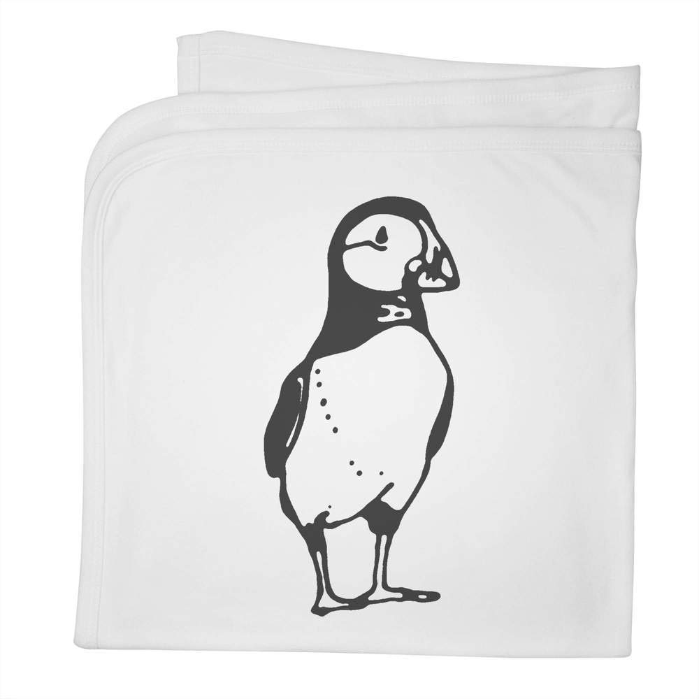 Azeeda 'Puffin' Cotton Baby Blanket / Shawl (BY00015000)