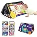 BelleStyle Specchio per Bambini con Libri Sensoriali, Giochi Montessori Neonato con Modelli in Bianco e Nero e a Colori, Giochi Sensoriali Regali per Neonato 0 - 12 Mesi