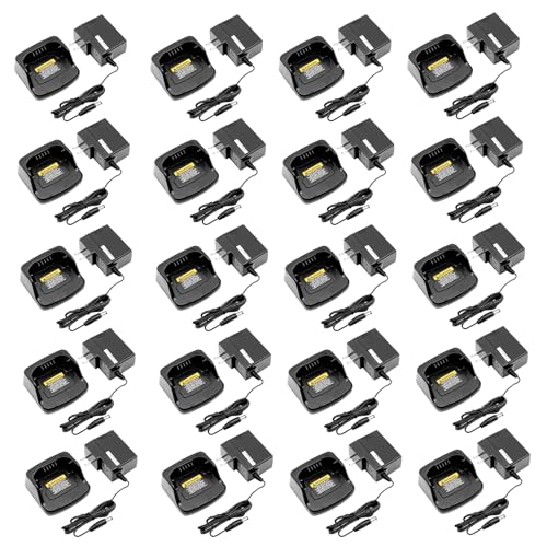 (20PCS) PMLN6383A PMNN4434A Charger [2025 New Version] for Motorola RMM2050 Charger XT420 XT460 PMNN4453 PMNN4453AR PMLN6383 PMLN6394 PMLN6394A RMU2040 RMU2043 RMU2080 RMU2080D RMV2080