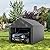10x20ft Heavy Duty Carport with Removable Sidewalls,All Weather Carport Garage Party Tent Large Outdoor Canopy Storage Shed for Auto,Truck,Boat,Party (Grey)