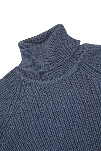 Aran Crafts Men's Irish Cable Knitted Rib Roll Neck Sweater (100% Pure New Wool)4