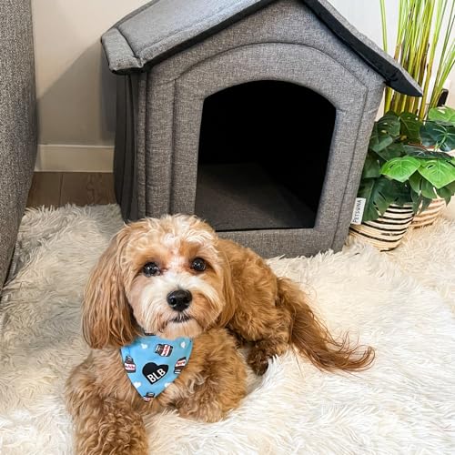 Petsona Hundehöhle Hundehütte Faltbare Mit Herausnehmbarem Dach Hundehaus Hundebett Katzenbett Haustierbett Schlafplatz Größe L, Grau