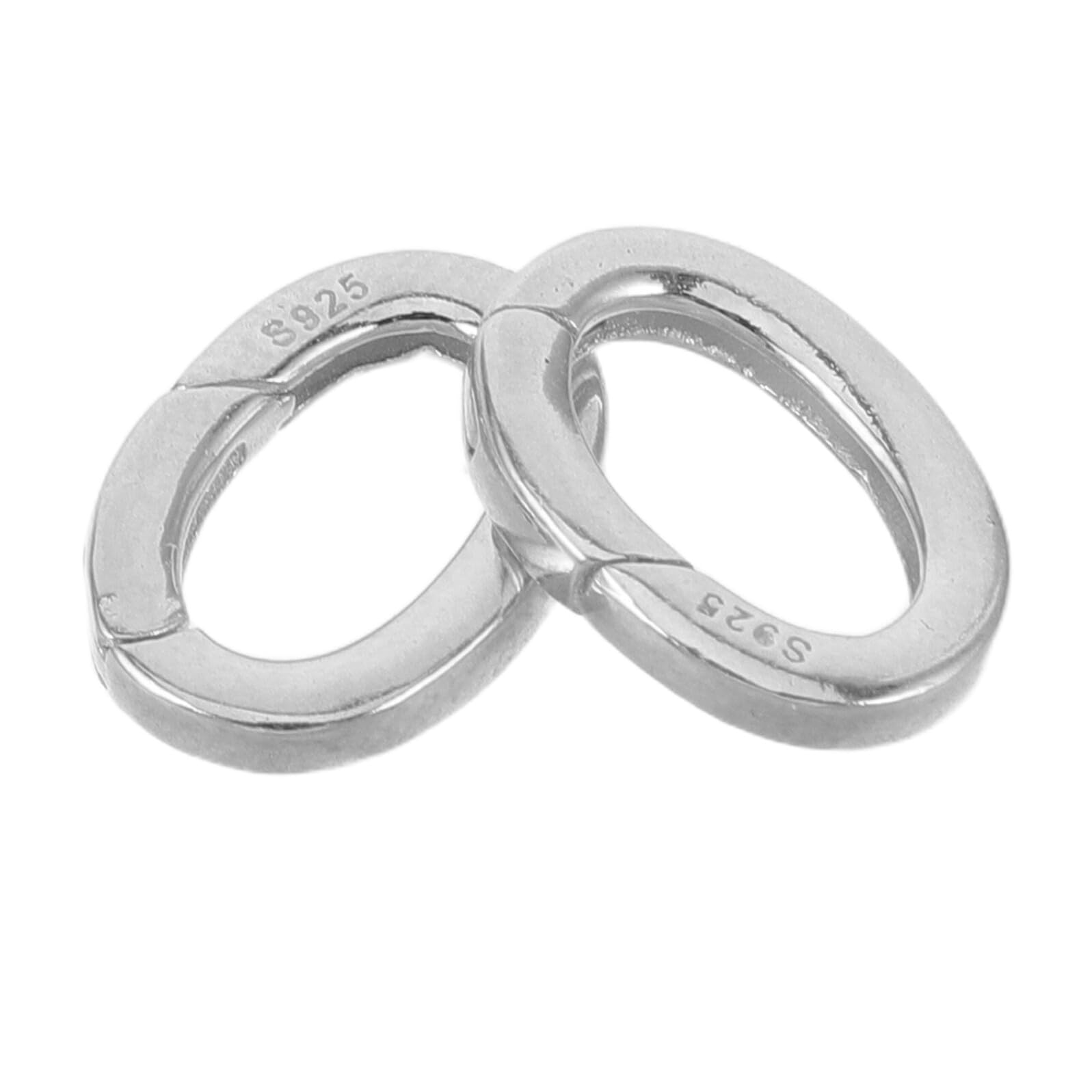 2 Piezas Cierres de Resorte Metálicos para Joyería 10Mm X 13Mm, 2 Unidades, Conectores Finales para Pulseras y Collares, Cierre Colgante Seguro para Hacer Cadenas y Accesorios de