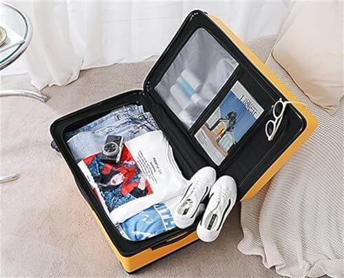 ANIIC Luggage Suitcases With Wheels 26inch Luggage Thickened Zipper Wide Trolley Wear-resistant Suitcase Checked Luggage Suitcase Spinner Luggages (Color : Sliver, Size : 26inch)4