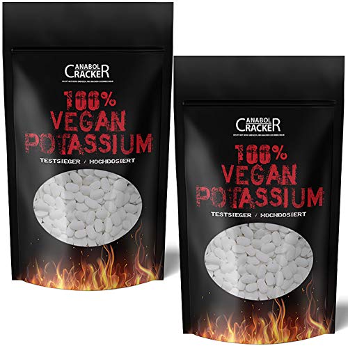 2 X 500 TABLETTEN - KALIUM/100% Vegan Potassium Gluconat, Hochdosiert 495mg pro Tagesportion Cover