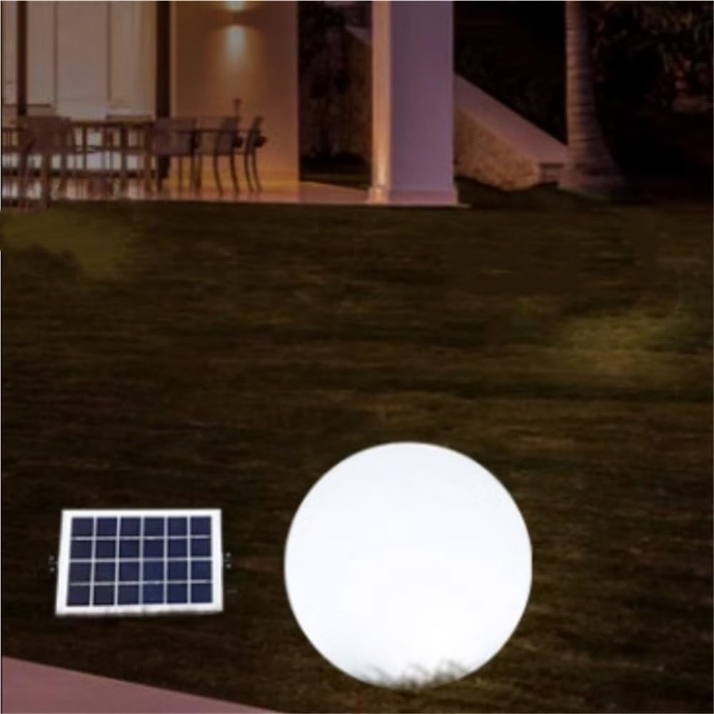 Glowing Orb Light Solar Globe Light Outdoor Landscape Lighting Simple Mood Lamp for Garden Patio Yard Pathway Decor