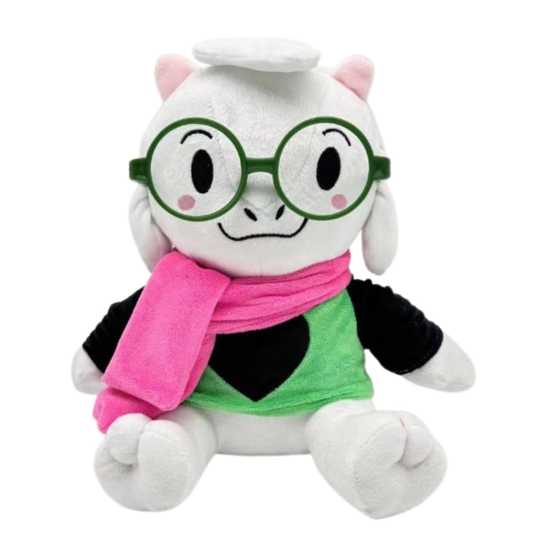 Ralsei with Green Glasses Plush Toy | Soft Deltarune Inspired Plush Doll | Cute Fantasy Character Stuffed Toy | Gaming Gift for Kids Teens & Collectors | 25cm