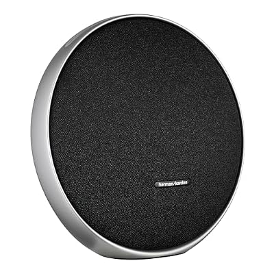 مكبر صوت ستيريو محمول بتقنية البلوتوث Harman Kardon Onyx Studio 9 (HKOS9BLKJN) (زوج) تتضمن الحزمة: كابل Aux 2X، مصدر طاقة، كابل Type-C، قماش من الألياف