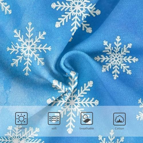 White Snowflakes Blue Xmas Panties Little Girl Toddler Girls Underwear Cotton Animals Briefs Underpants 2t3
