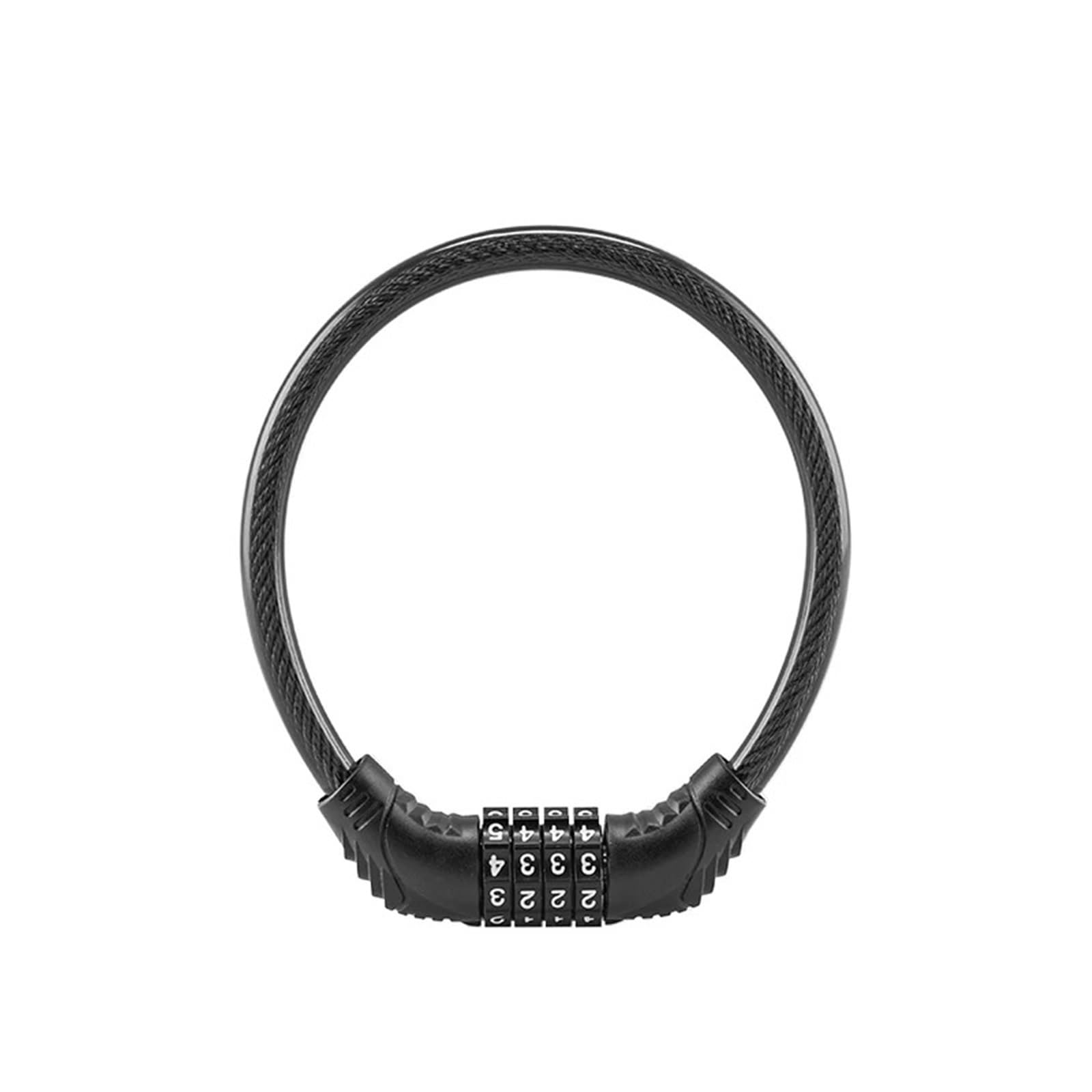 Dgoingpi One Color Motorbike Lock Security Motorcycle Chain And Padlo Reinforced Steel Cable Lock, 4-Digit High Security For Motorcycles